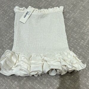 Nwt REVOLVE Petersyn Barret Mini Skirt in white